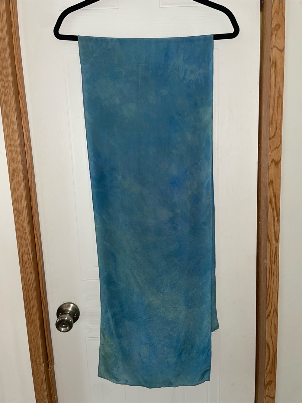 Custom died silk scarf